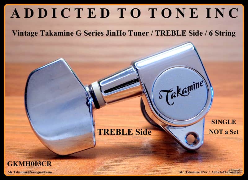 VINTAGE Takamine G Series JinHo Tuner SINGLE / TREBLE Side / OEM / 6 String image 1