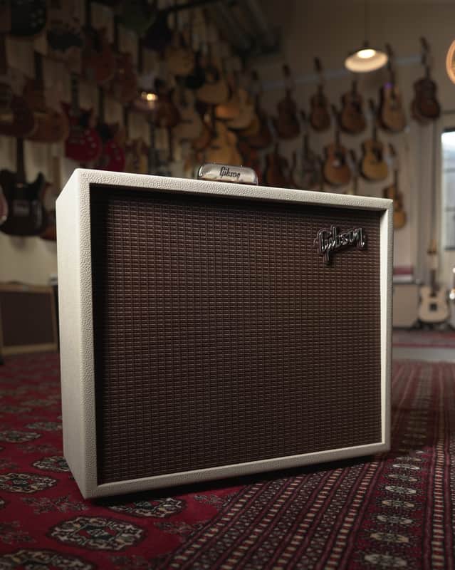 Gibson Dual Falcon 20 15w 2x10" Tube Guitar Amp Combo - Cream Bronco w/ Oxblood Grille image 1