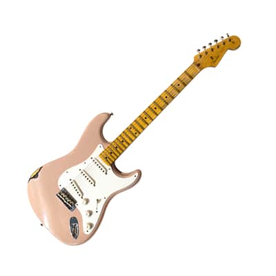 Fender W20 LTD Custom '50s Stratocaster Journeyman Dirty Shell Pink / Sunburst image 1