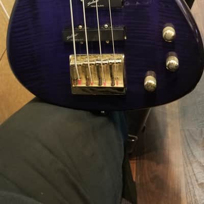 B.C. Rich INNOVATOR-4 string bass 1990'S Blue image 2