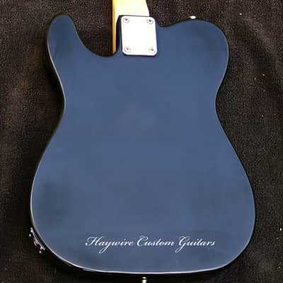 Black Mahogany Vintage Telecaster Guitar +Matching Headstock + Maple/Ebony Neck + Matching Mini-Humbucker and Tele Pickups + Treble-Bleed Circuit + Leveled + Crowned and Polished Frets +12" Radius+ Ebony/Maple Neck + Low Action + Perfect Setup image 4