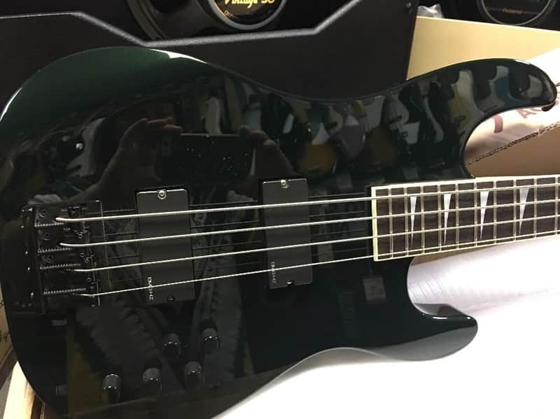 Jackson CMG CONCERT BASS GUITAR W/gig Bag Black Forest image 1