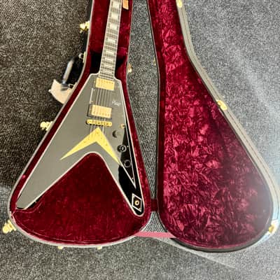 2017 Gibson Custom Shop Flying V Custom Ebony - Unplayed image 24