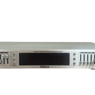GLI Pro GQ-3000 Stereo 10-Band Graphic Equalizer Rackmount EQ 1990-2000s image 3