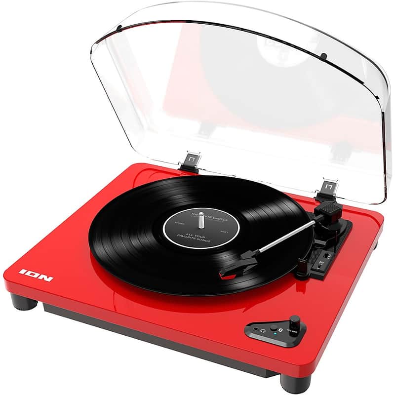 ION LP Wireless Streaming Turntable Regular Candy Apple Red