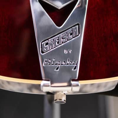 Gretsch G6119T-62 Vintage Select Edition '62 Tennessean Hollow Body with Bigsby Electric Guitar - Dark Cherry Stain with Hardshell Case image 13