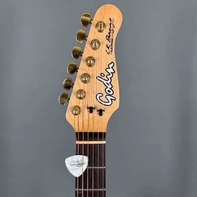 1992 Godin Acousticaster Deluxe Natural TOP ZUSTAND inkl. Koffer Case image 3