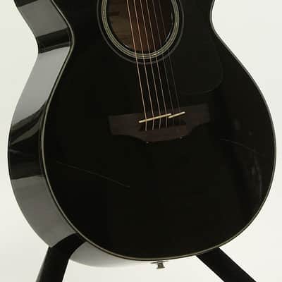 Takamine GF30CE-BLK Black FXC Electric Acoustic Guitar B Stock image 5