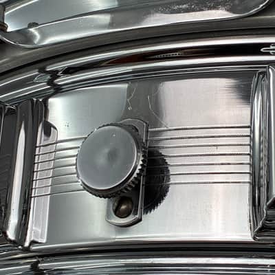 Vintage Rogers 7 Line Dyna-Sonic 5x14 COB Snare Drum #4129 (all orig) image 5