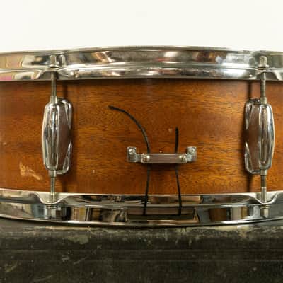 1970s Slingerland 5x14 Natural Mahogany Student Snare Drum image 5