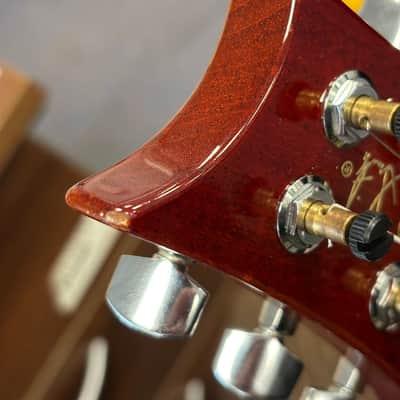 PRS Custom 24 10 Top Amber USA 2009 Electric Guitar image 9