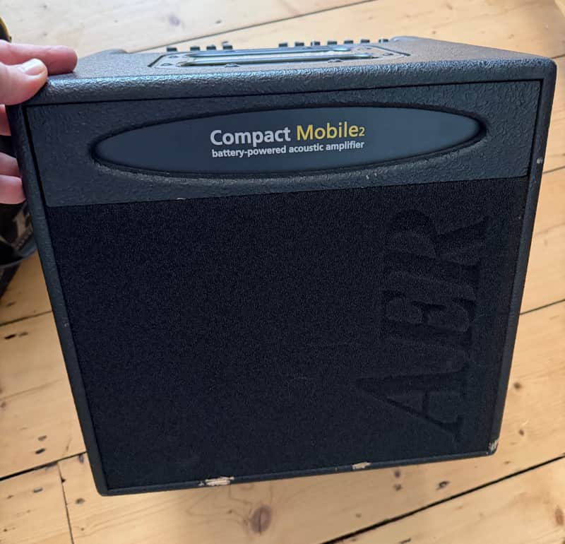 AER Compact Mobile2 Portable 60-Watt Acoustic Guitar Combo 2010s - Black image 1