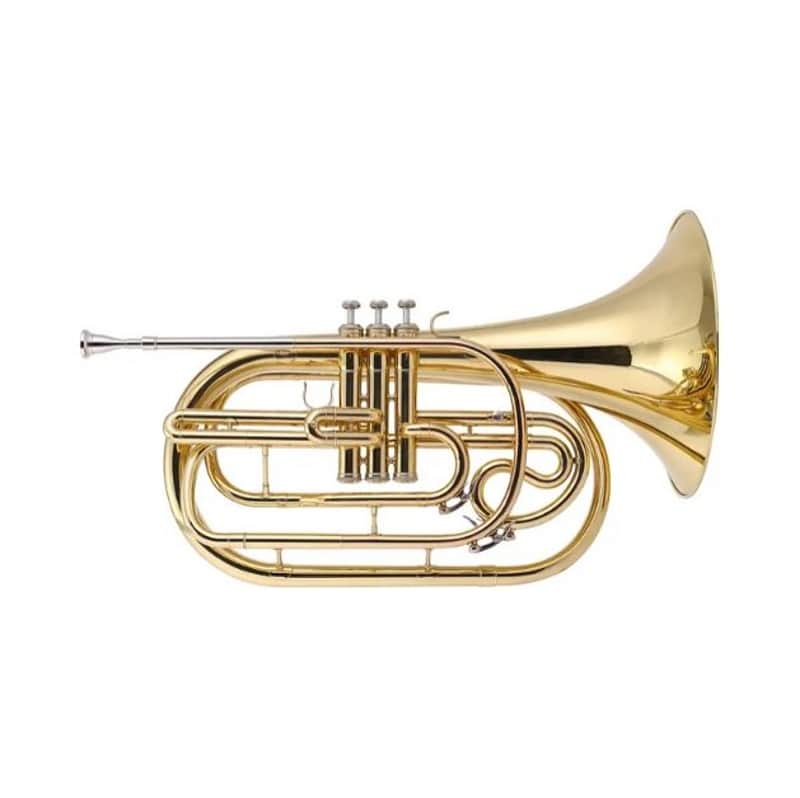John Packer JP2052 Key of Bb Marching French Horn w/ABS Hard Plastic Case & Mouthpiece image 1
