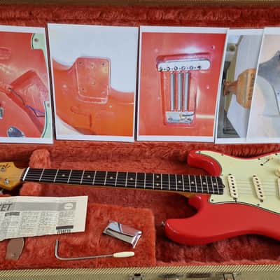 1962 Fender Stratocaster Fiesta Red '60s American Strat Electric Guitar image 1