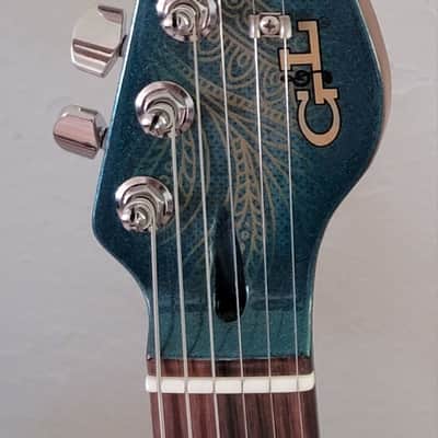 G&L Custom Shop ASAT Bluesboy 2024 - Emerald Blue Paisley image 5