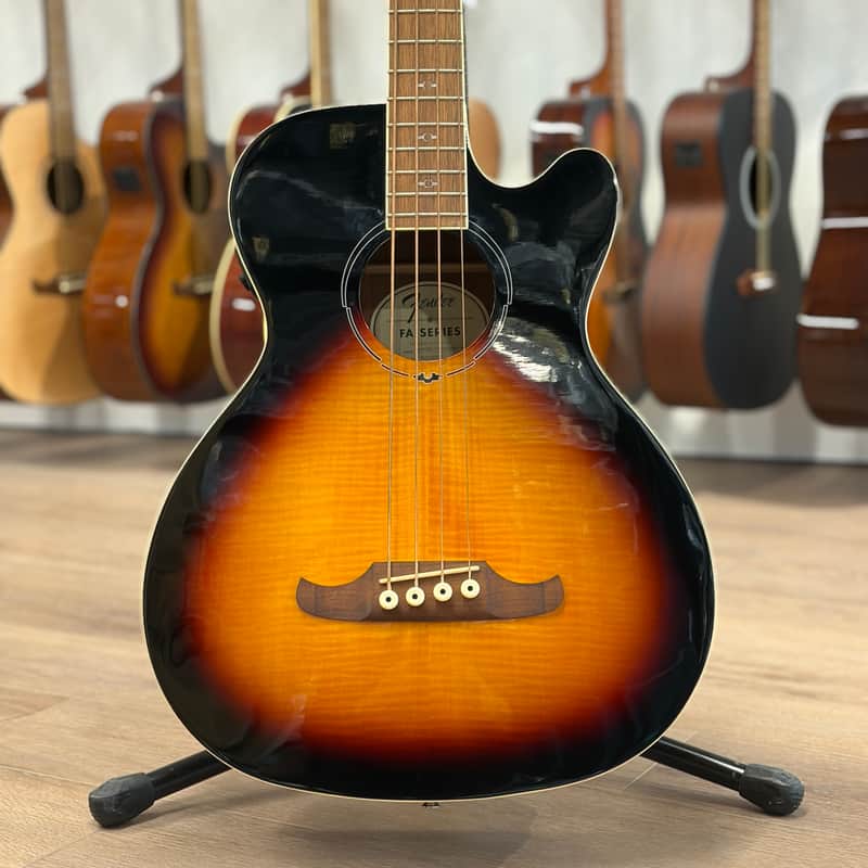 Fender FA-450CE Acoustic Bass - Laurel Fingerboard, 3-Color Sunburst, Used image 1