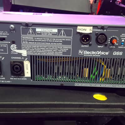Electro Voice EV Q66 Professional Stereo Power Amplifier image 2