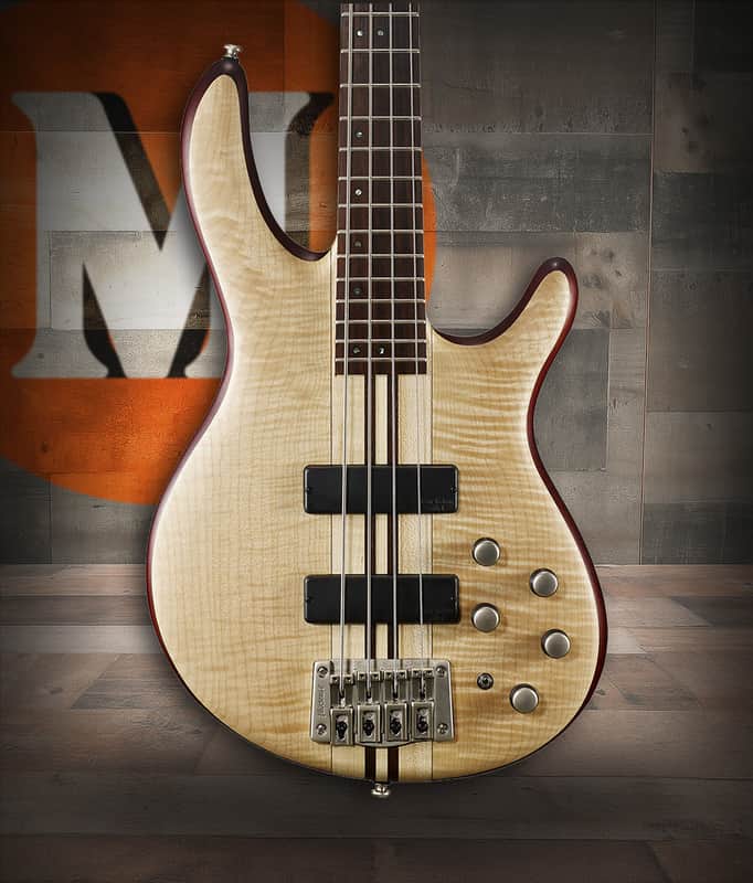 Cort Artisan Series A4 Plus Bass Guitar - Open Pore Natural image 1
