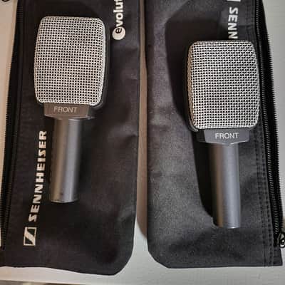 Pair of Sennheiser e609 Silver Supercardioid Dynamic Microphones image 2
