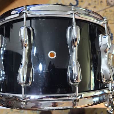 RARE Vintage Slingerland Snare Drum - Magnum w/Slapshot Strainer Early 1980s Black - 14x8 image 6