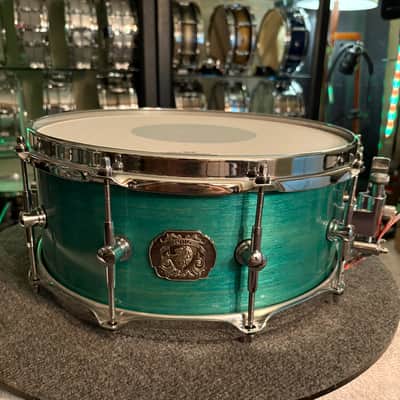 King 6.5x14 Maple 2000’s Snare Drum - California Blue image 1