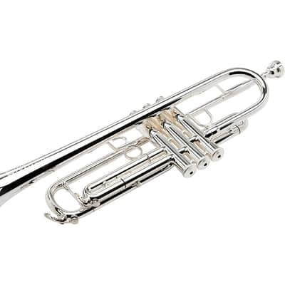 Jupiter JTR1100S Performance Series Bb Trumpet with Reverse Leadpipe Regular Silver plated Yellow Brass Bell image 7