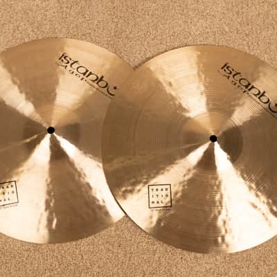 Istanbul Agop 15" Traditional Jazz Hi Hat Cymbals 996g 1145g image 1