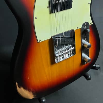 JET Guitars JT-350-RLC Relic Tele-Style Electric Guitar 3-Tone Sunburst image 5