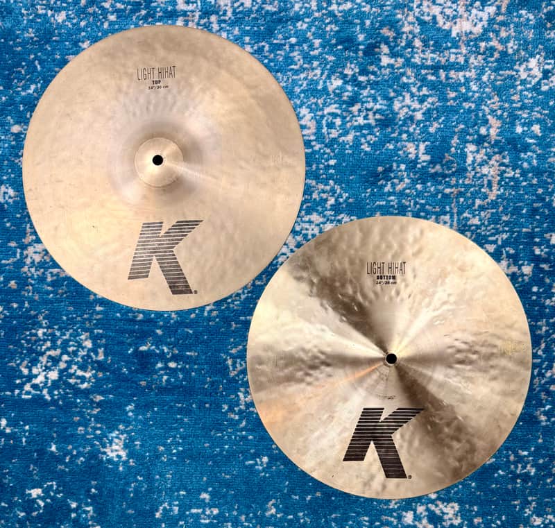 2007 EARLY HAMMERING 14" Zildjian K LIGHT Hihats 948g 1134g image 1