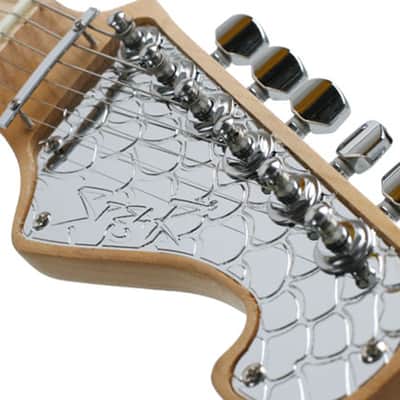 Spear RT-ST Steel Top Electric Guitar Snake Skin Telecaster Mirror Unique Design image 9