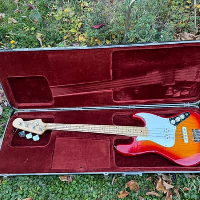 1978 Fender Jazz Bass - Cherry Burst - Dots & Binding - OHSC image 18