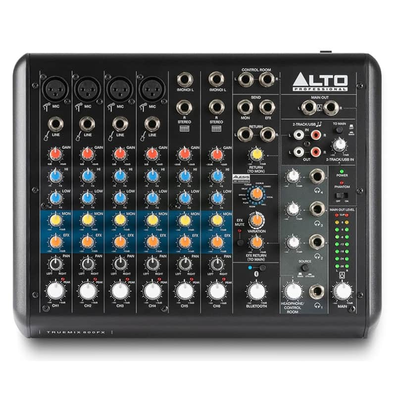 Alto Professional TrueMix 800 FX 8-Channel Compact Mixer with USB and Bluetooth image 1