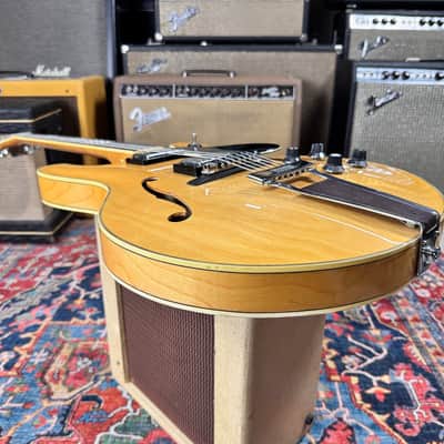 Yamaha SA60 Natural Semi-Hollow 335 Style Vintage 1974 w/Case image 9