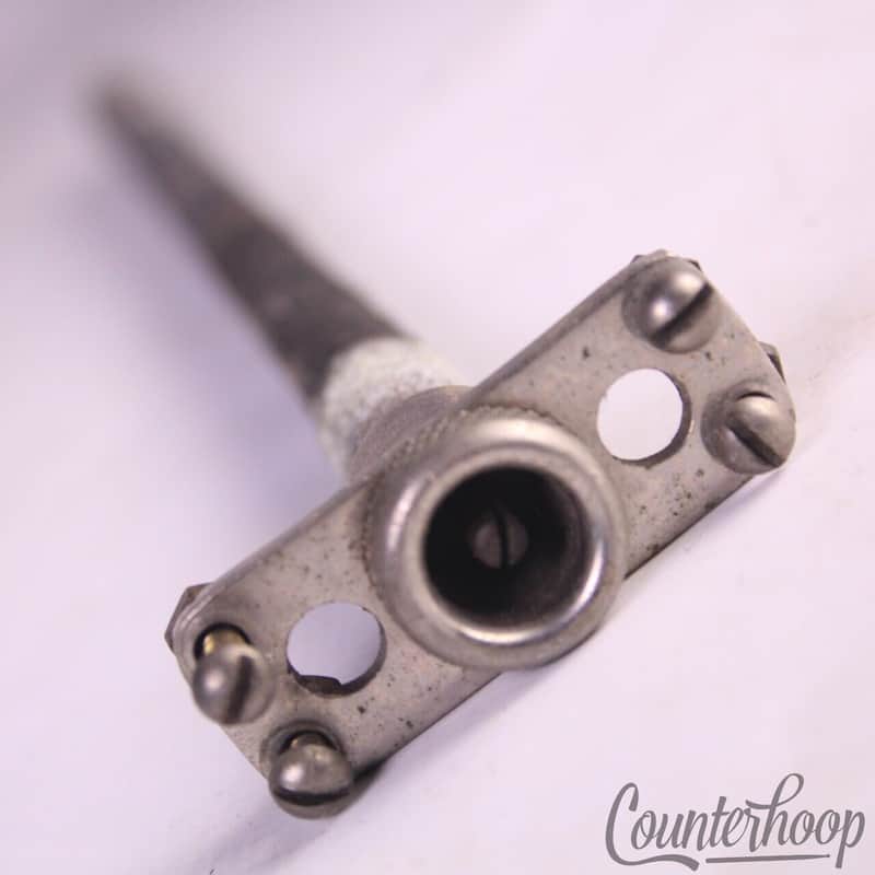 Ludwig/Leedy Snare Drum Calf Skin Heater Plug Mechanism Nickel Mount Vintage 20s image 1