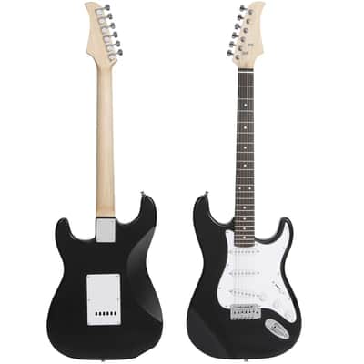 39 Inch Electric Guitar Full Size Starter Kit w/ 10W Amp Beginner-Friendly Black image 2