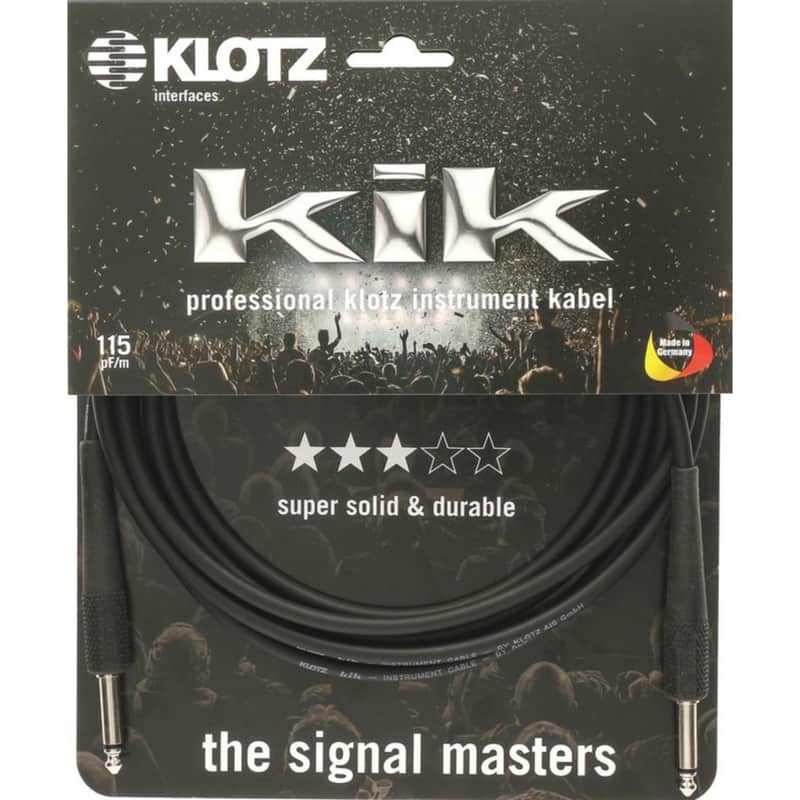 Klotz KIK3.0PPSW instrument cable 3 m - Instrument Cable image 1