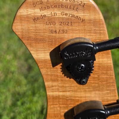Sadowsky Masterbuilt 2021 LTD 4 String 24-Fret Modern Bass (04/030 worldwide) Natural Transparent High Polish image 7