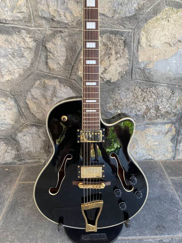 Stagg Custom Semi-Acoustic Guitar – ES-175 Style (Gold Hardware & Block Inlays) image 1