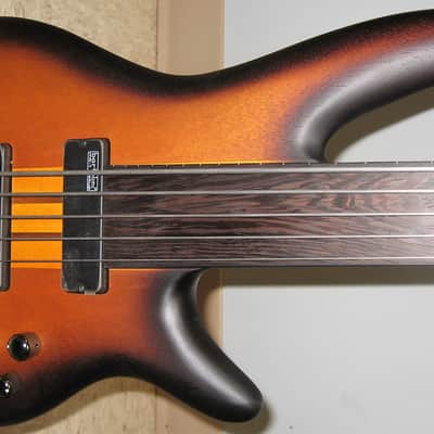 Ibanez SRF705 BBF Bass Workshop Fretless 5-String Electric Bass - Brown Burst Flat image 1