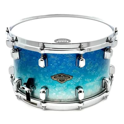 Tama Starclassic Walnut/Birch Snare Drum 14x8 Molten Blue Ice Fade image 1