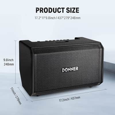 Donner Electric Drum AMP 80-Watt Wireless DDA-80 image 7