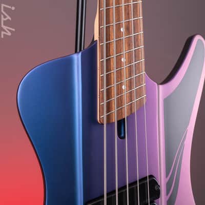 Dingwall D-Roc Standard 5-String Bass Matte Blue to Purple Colorshift B-Stock image 3