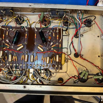 Selmer Stereomaster 100W (Dual 50W) Tube Amp Head 1965-1967 Metal Box | Fully Serviced w/ NOS GE Tubes | Syd Barrett Pink Floyd Era image 14