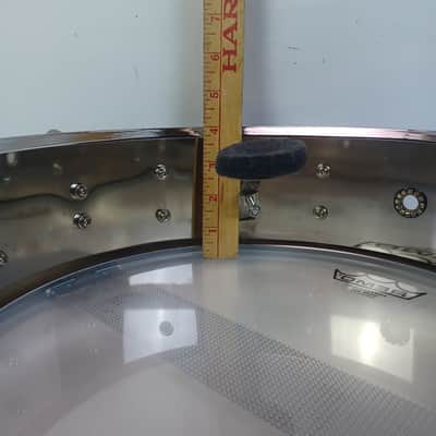 Yamaha 4x13"Steel Shell Piccolo Snare Drum Chrome Triple-Flange Rim 8Lug+Muffler image 12