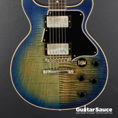 Gibson Custom Shop Les Paul Special Double Cut Figured Humbucker 2019 - Aqua Flamed (Cod.1462UG) image 2