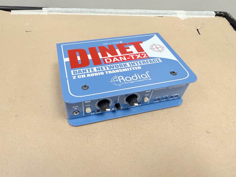 Radial DAN-TX2 DiNET 2-Channel Dante Transmitter image 1