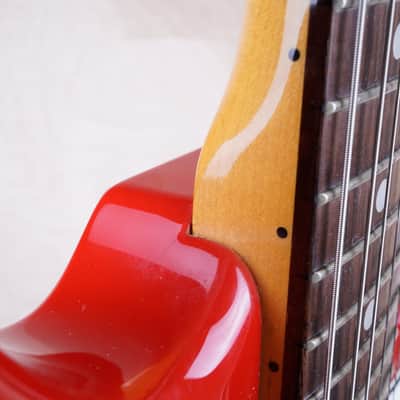 Fender MG-69 Mustang Reissue MIJ 2010 Red Matching Headstock Japan w/ Bag image 13