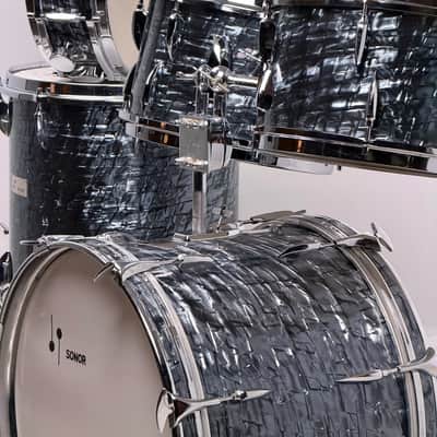 Sonor 20/12/13/16/5x14" 60's “New York” Drum Set Slate Pearl image 2