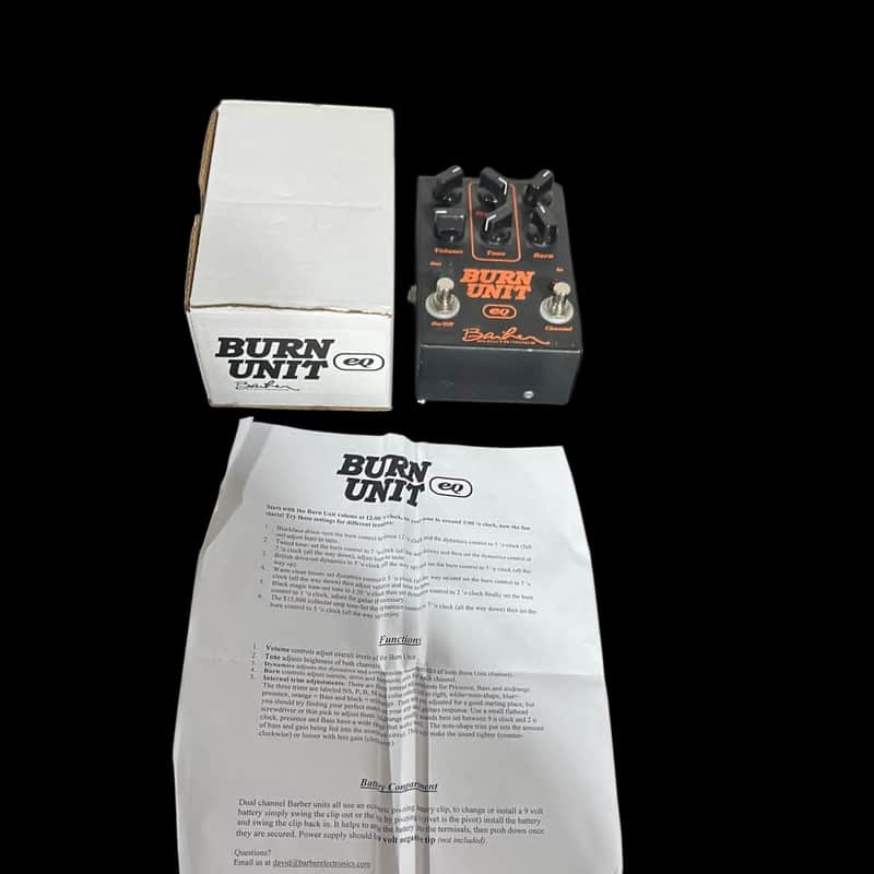 Barber Burn Unit EQ -x12428 image 1