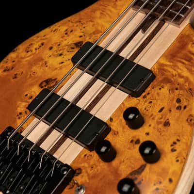 Cort Artisan Series A5 Plus SC Bass Guitar - Amber Open Pore image 6